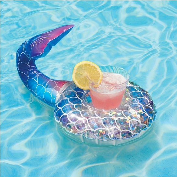 Play Day Inflatable Glitter Beverage Holder Set - Picture 10 of 11
